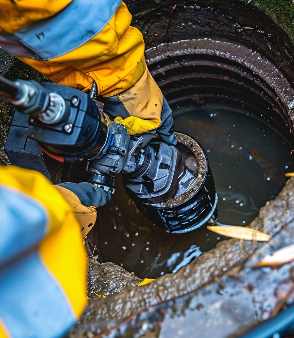 Residential yard drainage system for standing water in Los Angeles
