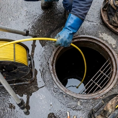 Outdoor drainage improvements for a Los Angeles home