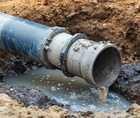 Drainage contractor reviewing water flow conditions at a Los Angeles property