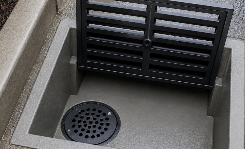 Catch basin installation for residential surface drainage in Los Angeles