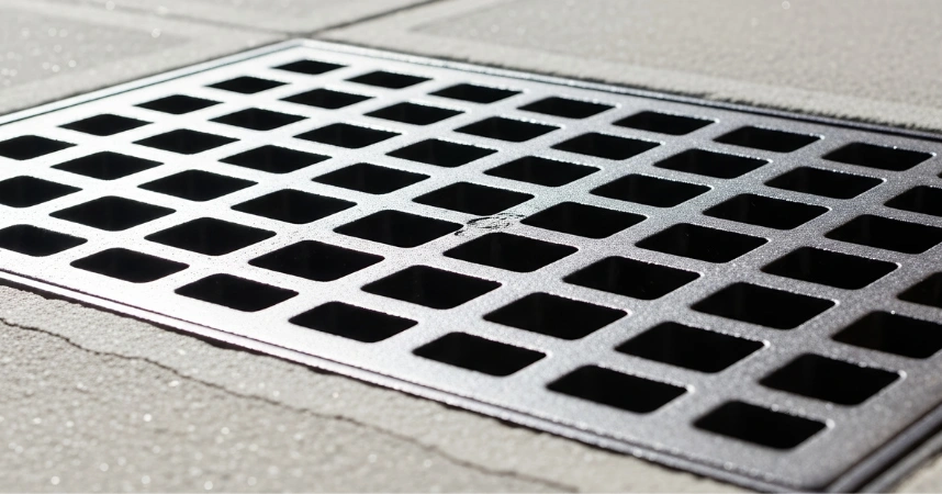 Catch basin connected to underground drainage pipe in Los Angeles
